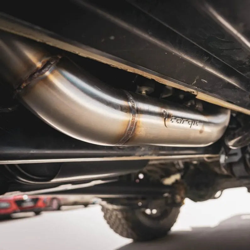 Torqit Toyota Landcruiser 78 Series 4.5L 3.5" Single Exit DPF Back Exhaust: 08/2016 on