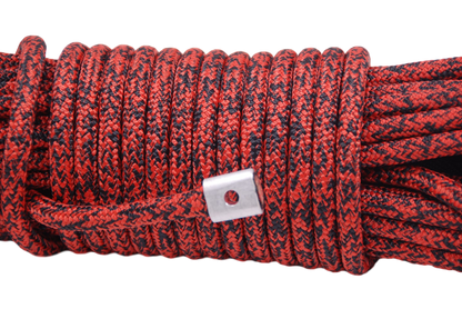 Carbon Offroad Next Gen 24 x 11mm Low mount winch rope kit - Red black mix colour