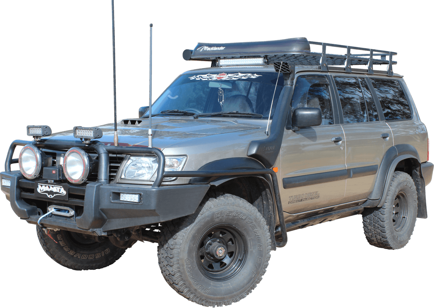 Nissan Patrol GU 3L ZD30 4" Snorkel Black Legendex Snorkel - TrakWell