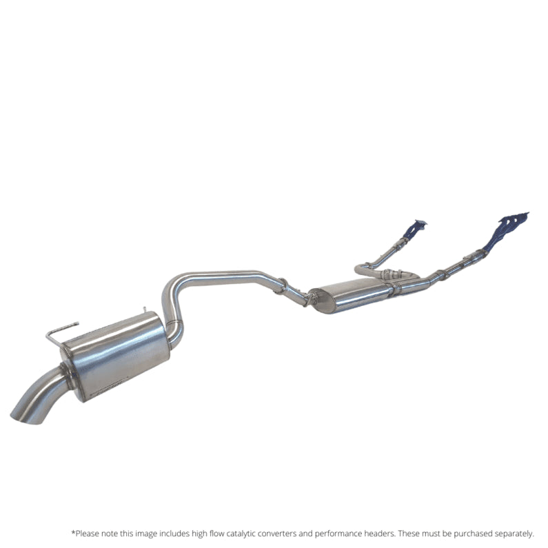 Torqit Nissan Y62 Patrol Series 1, 2, 3, 4, & 5 - Twin 3" into Single 3" Cat Back Exhaust: 2013-current