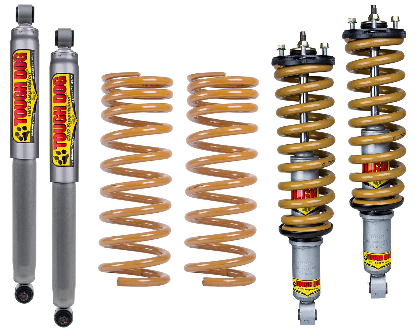 Toyota Prado 150 Series LWB & SWB 2010 On Tough Dog Suspension Kit