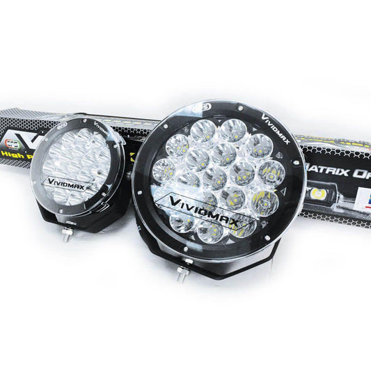 EFS Vividmax Driving Lights - 9 Inch Round 180W LED (Sold Individually) - TrakWell